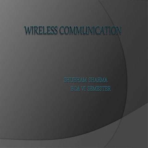 Wireless communication | PPT
