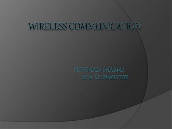 Wireless communication | PPT