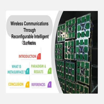 Wireless Communications through reconfigurable intellegent surfaces final pre...