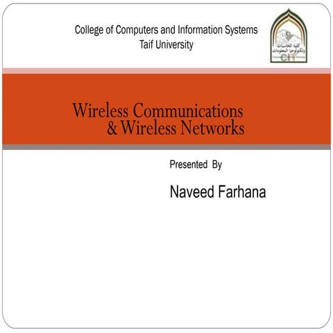 Wireless comm & wireless network my seminar