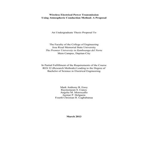 Wireless electrical power transmission using atmospheric conduction method