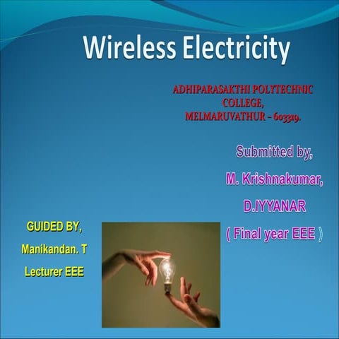 Wireless electricity