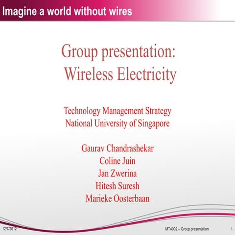 Biz Model for Wireless Electricity