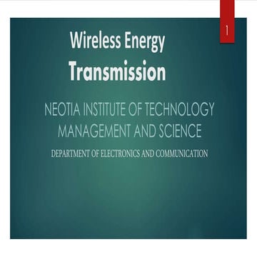 Wireless energy transmission