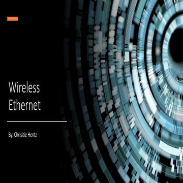 Wireless ethernet | PPTX