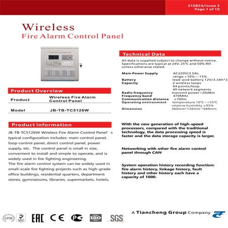 Wireless fire alarm system