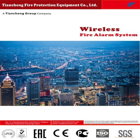 wireless fire alarm system fire linkage fire fighting security control