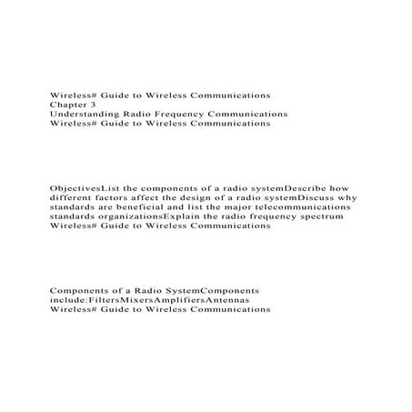 Basic radio communication & operation | PPTX