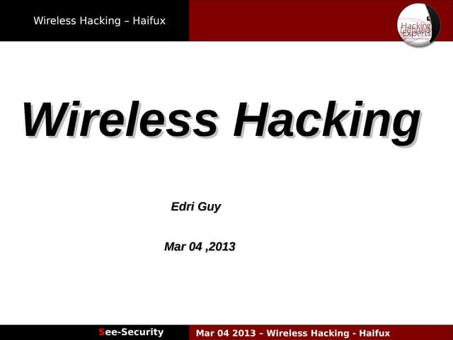 Wireless Hacking