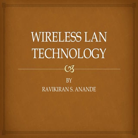 Wireless LAN and bluetooth technology