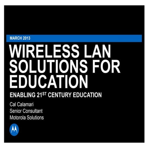 Wireless lan solutions_for_education