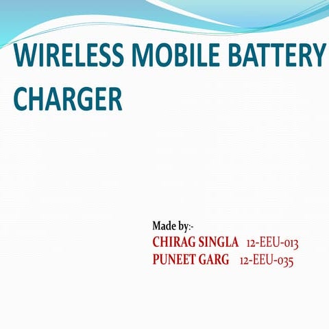 Wireless mobile battery
