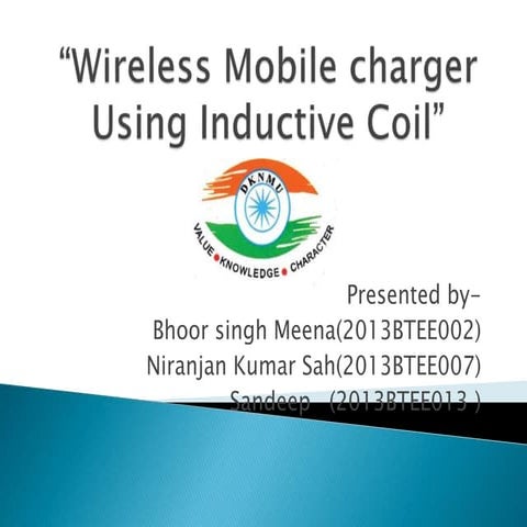 Wireless mobile charger using inductive coil