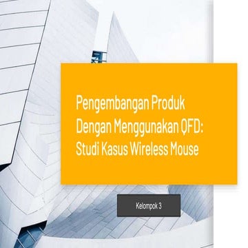 Pengembangan Produk Dengan Menggunakan QFD: Studi Kasus Wireless Mouse ...