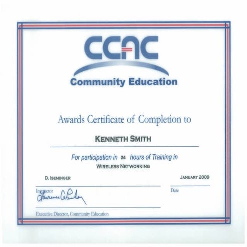 Wireless Networking Ken