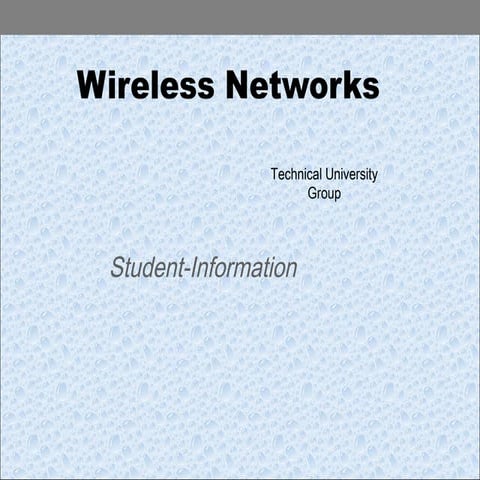 Wireless networks