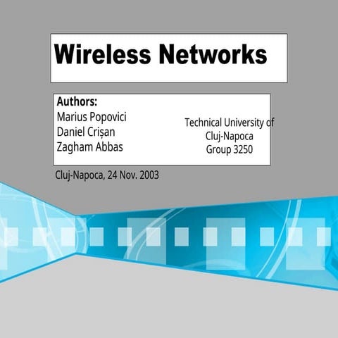 Wireless Networking and telecom technolo