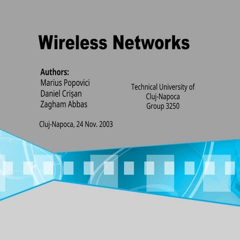 Wireless Networks.ppt- overview of Wireless LANS