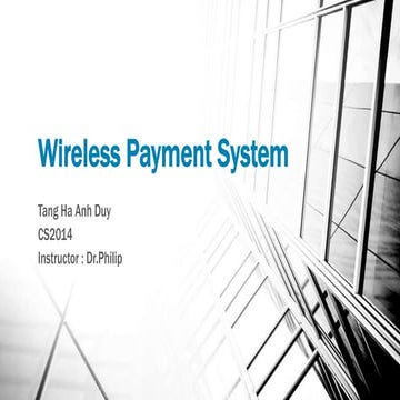 Wireless Payment System