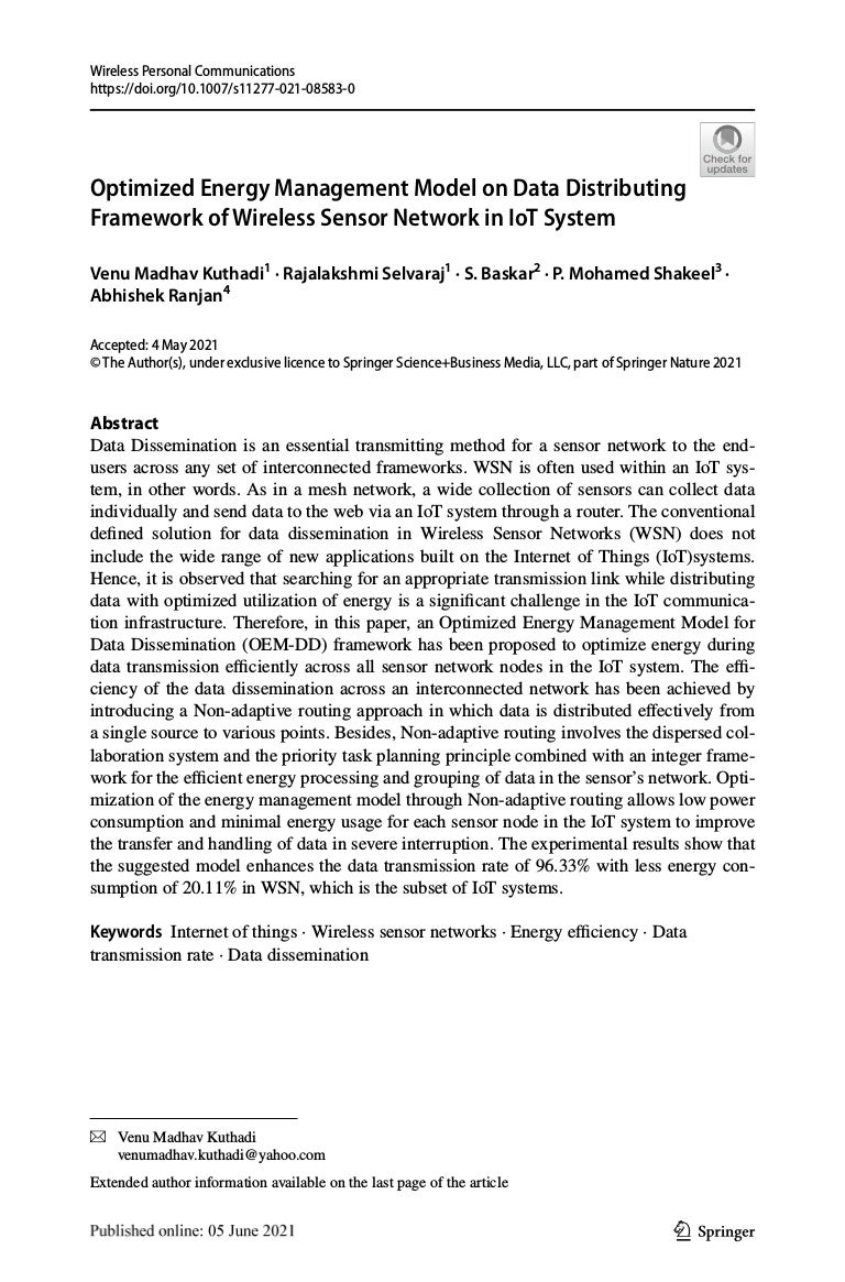 Wireless Personal Communications