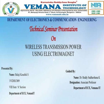 Wireless power transfer seminar ppt | PPTX