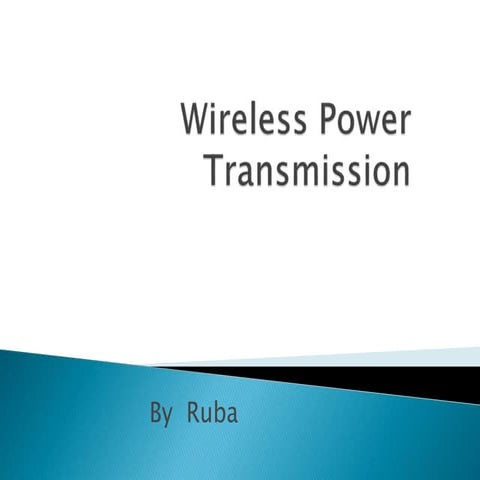 Wireless power transmission