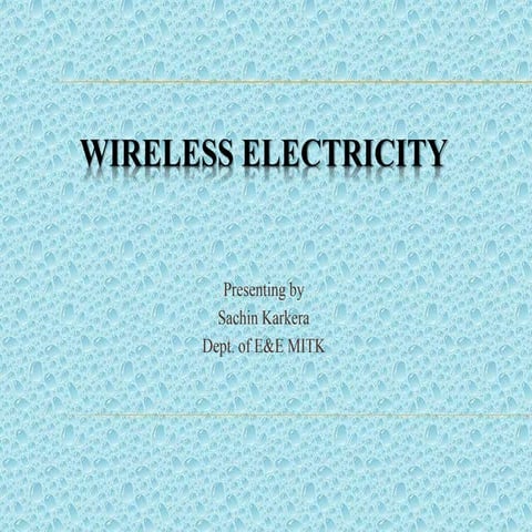 Wireless power transmission