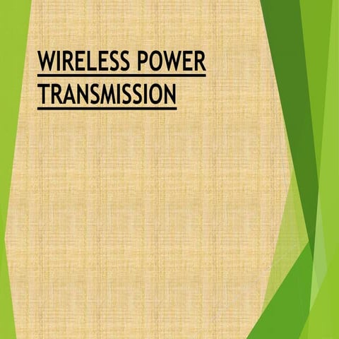 Wireless power transmission