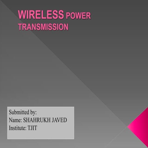 Wireless power transmission