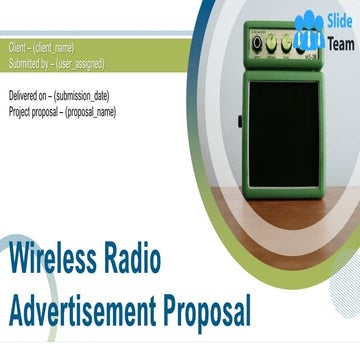 Wireless Radio Advertisement Proposal PowerPoint Presentation Slides