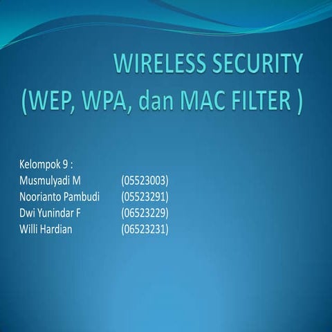 Wireless Security