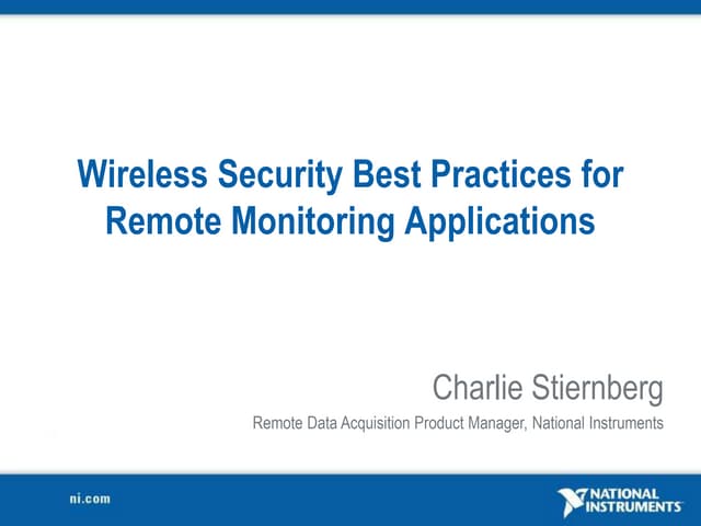 A closer look at Municipal Wireless Network Security Best Practices