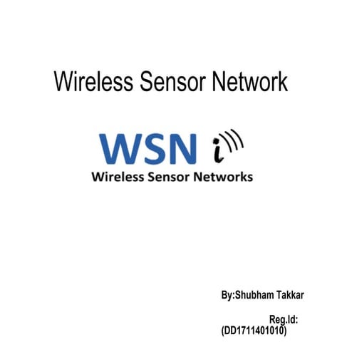 Wireless sensor network | PPT