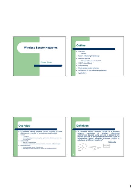 Wireless sensor networks dcs