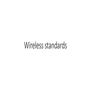 Wireless standards for Artificial intelligence.pptx