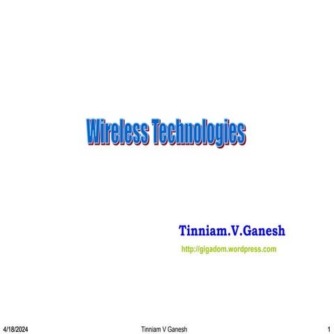 Wireless technologies LTE UMTS GSM - 01.ppt