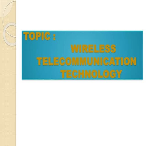 wireless Technology | PPTX