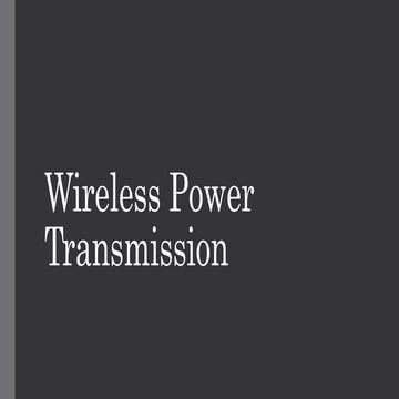 Wireless transmission
