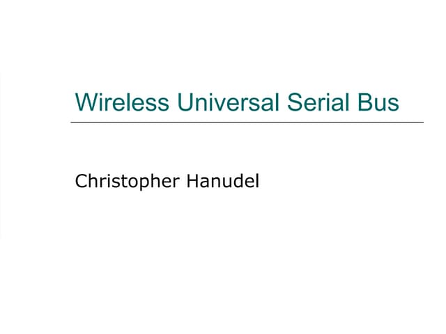 Wireless usb