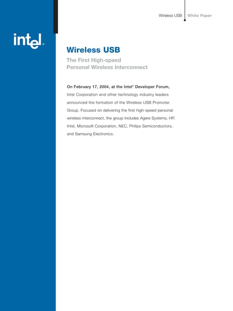 Wireless usb