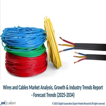 Wires and Cables Market Size, Share, Trends and Report | 2034 | PPTX