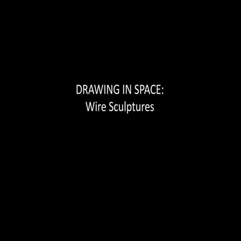 Wire Sculpture Project