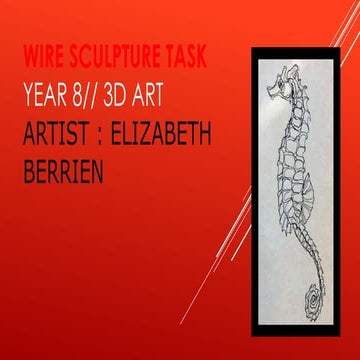 Wire sculpture task