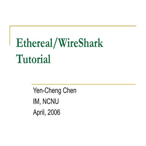 Wireshark.ethereal