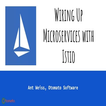 Wiring up microservices with Istio