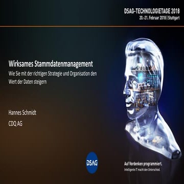 Wirksames Stammdatenmanagement