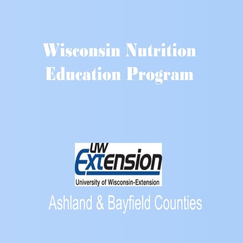 Wisconsin nutrition education program (WNEP)