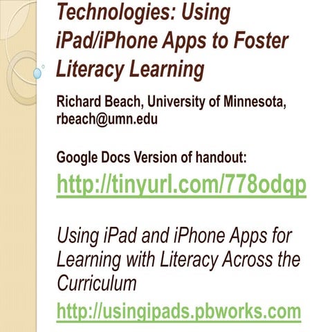 Wisconsin readingpresentation