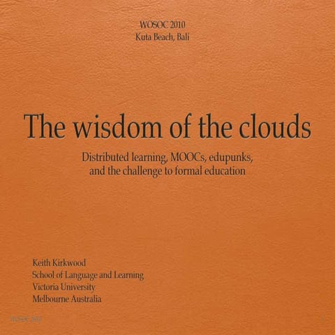 Wisdom of the clouds presentation