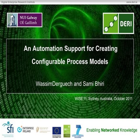 An Automation Support for Creating Configurable Process Models